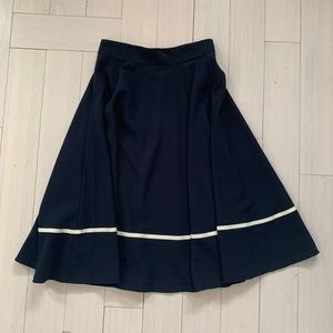 ModCloth size small women’s navy skirt midi